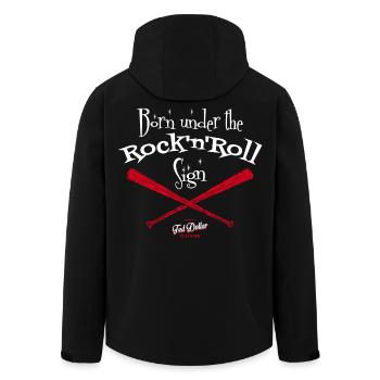 Né sous le Signe du Rock'n'Roll - Veste softshell homme en polyester recyclé Stanley/Stella - noir - Dos - AI Model Male 185 light (185cm)