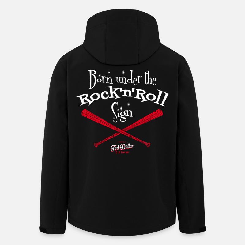 Né sous le Signe du Rock'n'Roll - Veste softshell homme en polyester recyclé Stanley/Stella - noir