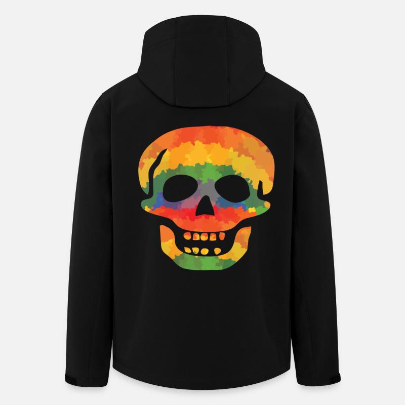 Crâne de couleur - Veste softshell homme en polyester recyclé Stanley/Stella - noir