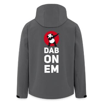 dab on em dabbing panda football touchdown mooving - Recycelte Männer Softshell-Jacke von Stanley/Stella - Anthrazit - Hinten - AI Model Male 185 light (185cm)
