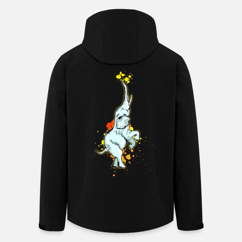 elefant blob cirkus feat balanskonstnär - Återvunnen softshell-jacka Herr Stanley/Stella Discoverer - svart