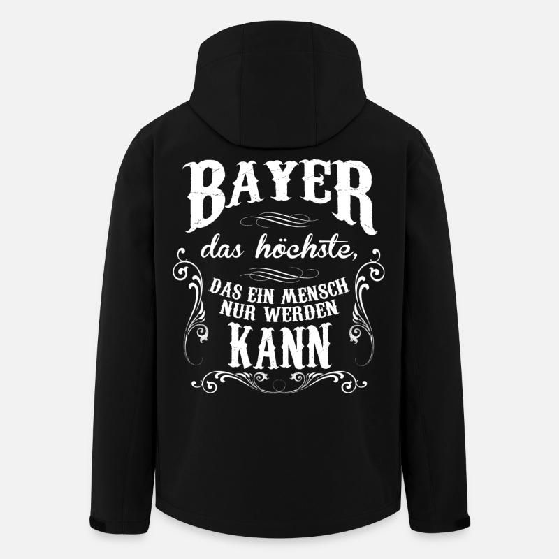 Bayer - Recycelte Männer Softshell-Jacke von Stanley/Stella - Schwarz