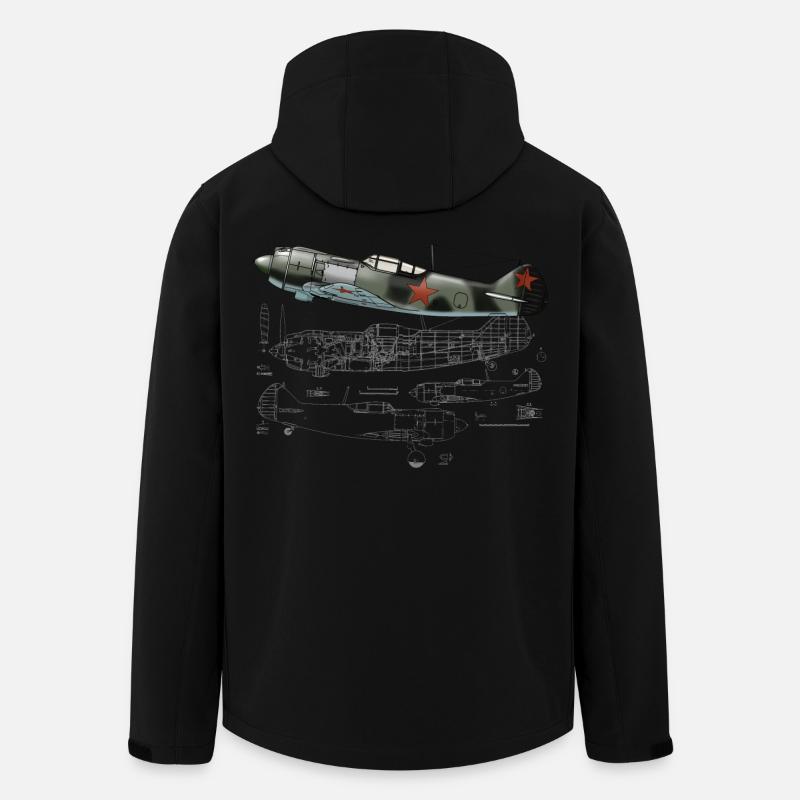 La-5 - Recycelte Männer Softshell-Jacke von Stanley/Stella - Schwarz