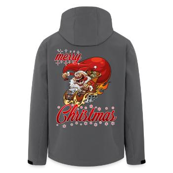merry xmas tuning santa - Recycelte Männer Softshell-Jacke von Stanley/Stella - Anthrazit - Hinten - AI Model Male 185 light (185cm)