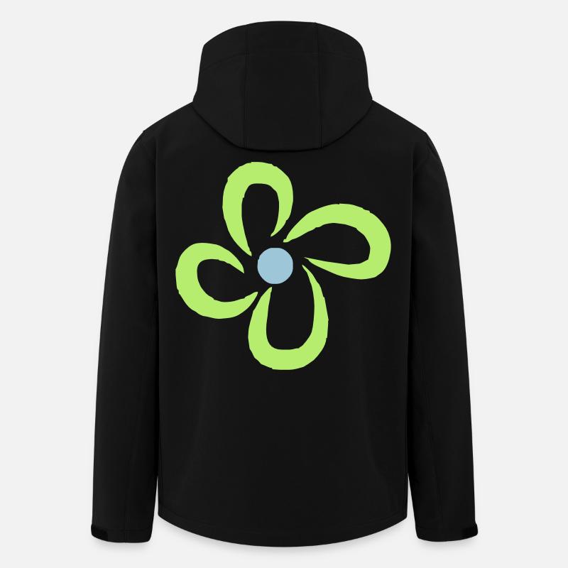 flower - Men’s Recycled Softshell Jacket by Stanley/Stella - black