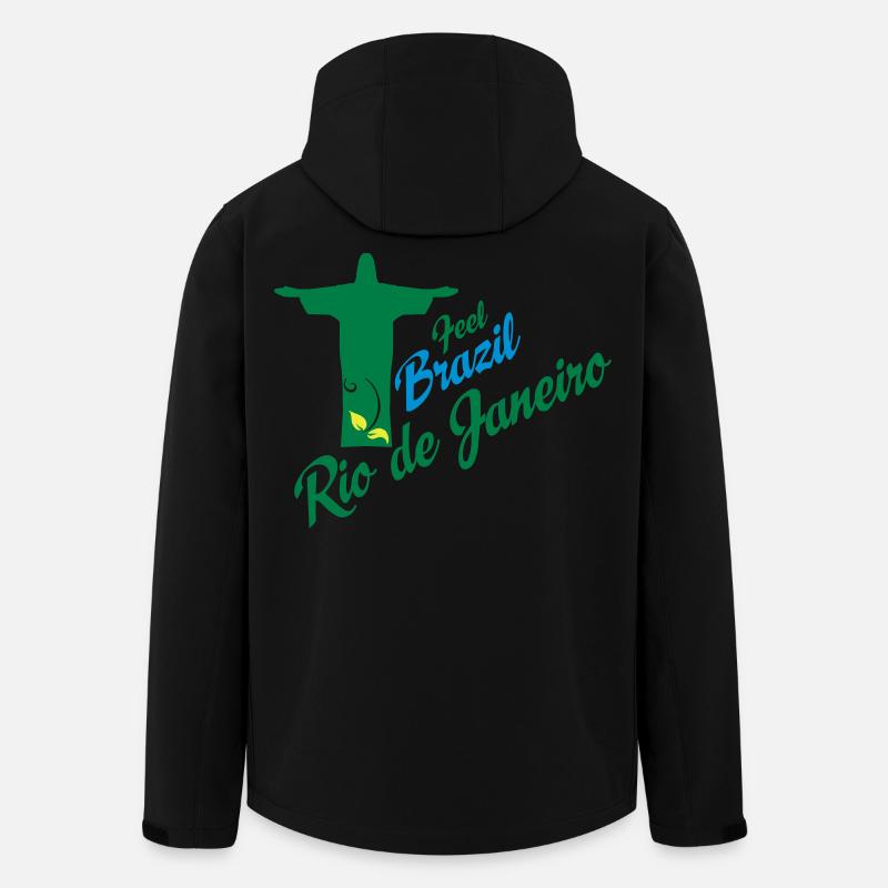 Rio de Janeiro - Recycelte Männer Softshell-Jacke von Stanley/Stella - Schwarz