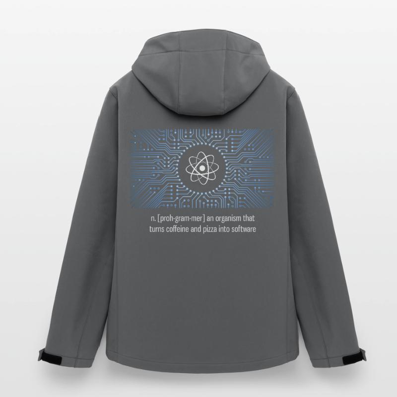 nerd programmer big bang board CPU pc code LOL Men’s Recycled Softshell Jacket by Stanley/Stella