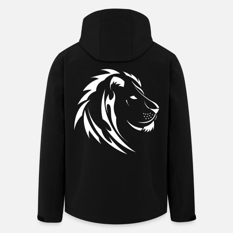 Tribal Lion - Men’s Recycled Softshell Jacket by Stanley/Stella - black
