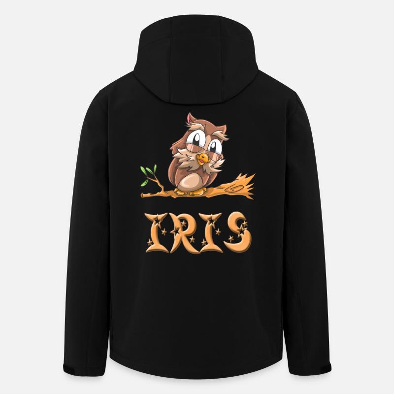 Owl Iris - Men’s Recycled Softshell Jacket by Stanley/Stella - black