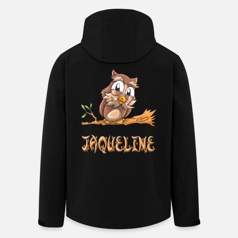 Eule Jaqueline - Recycelte Männer Softshell-Jacke von Stanley/Stella - Schwarz