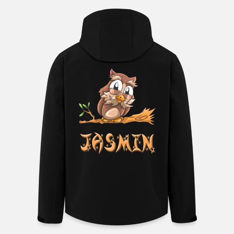 Eule Jasmin - Recycelte Männer Softshell-Jacke von Stanley/Stella - Schwarz