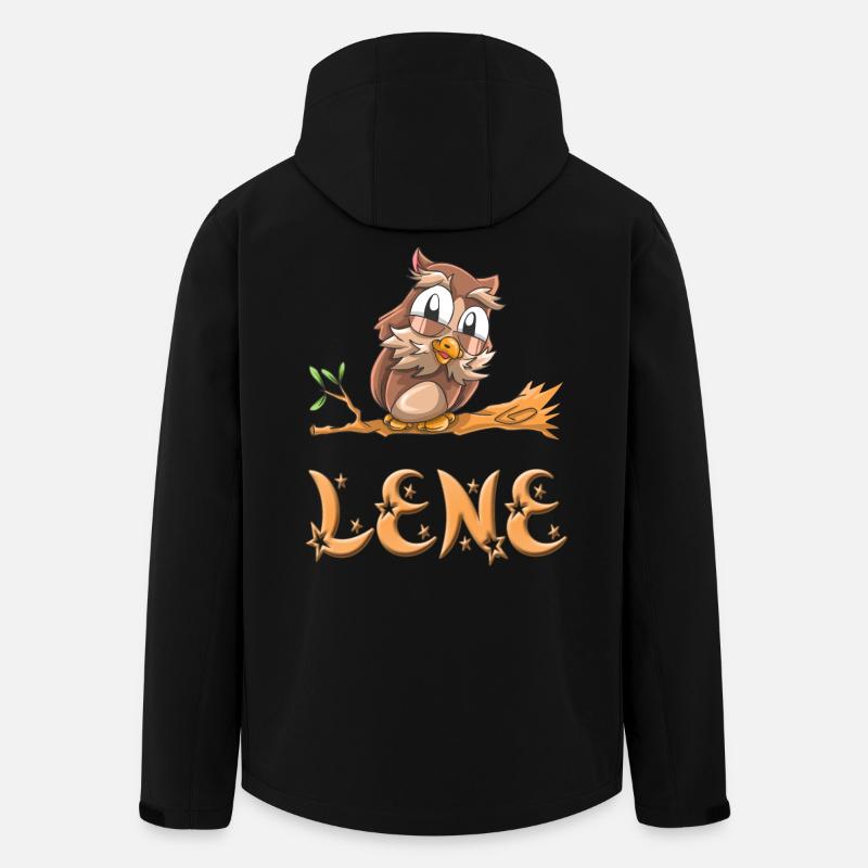 Eule Lene - Recycelte Männer Softshell-Jacke von Stanley/Stella - Schwarz