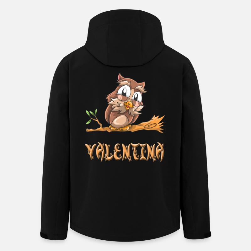 Eule Valentina - Recycelte Männer Softshell-Jacke von Stanley/Stella - Schwarz