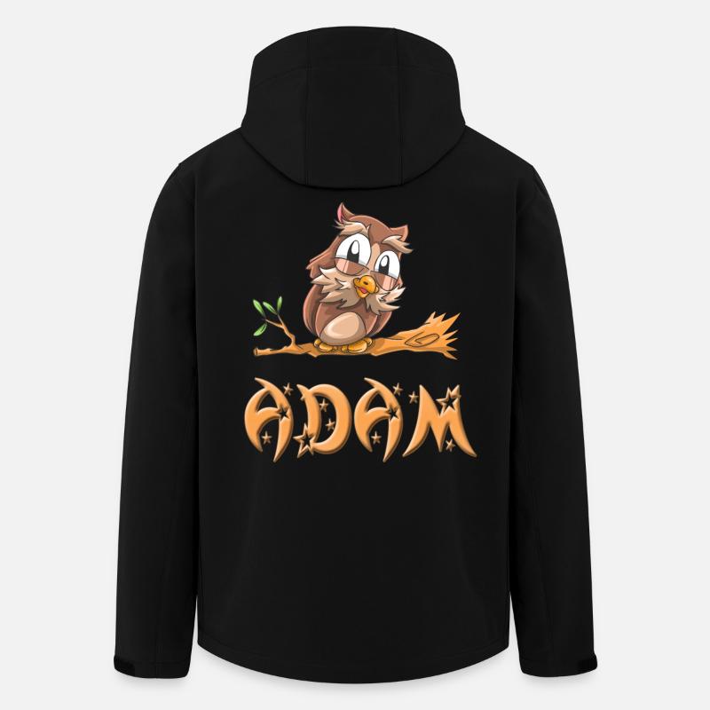 Eule Adam - Recycelte Männer Softshell-Jacke von Stanley/Stella - Schwarz