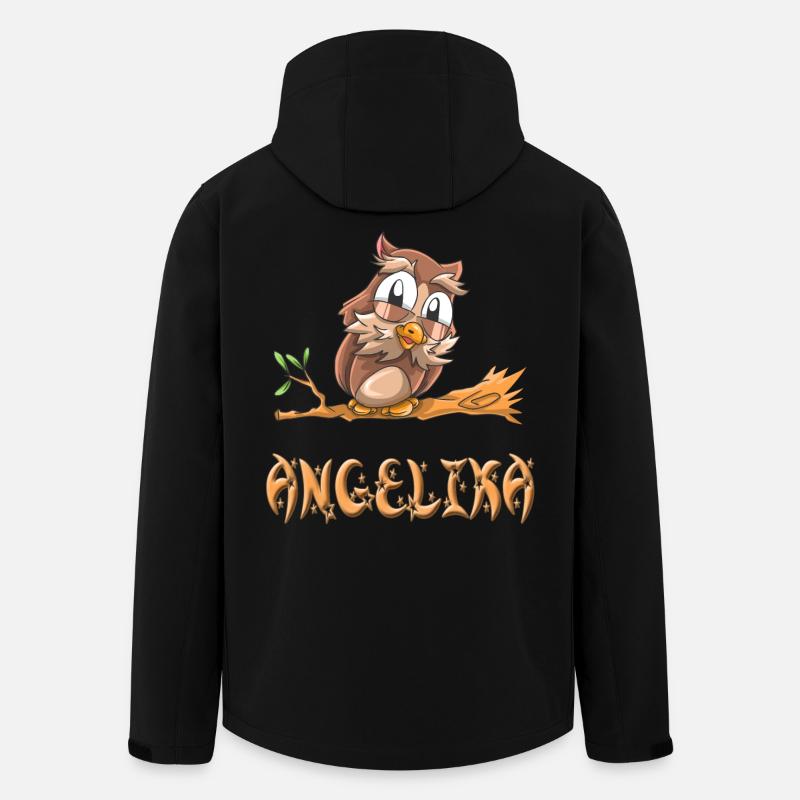 Eule Angelika - Recycelte Männer Softshell-Jacke von Stanley/Stella - Schwarz