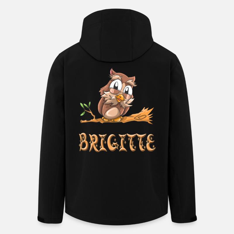 Eule Brigitte - Recycelte Männer Softshell-Jacke von Stanley/Stella - Schwarz