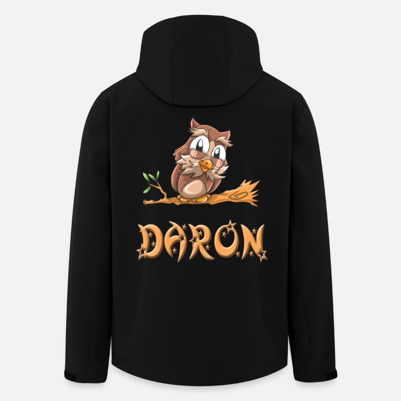 Eule Daron - Recycelte Männer Softshell-Jacke von Stanley/Stella - Schwarz