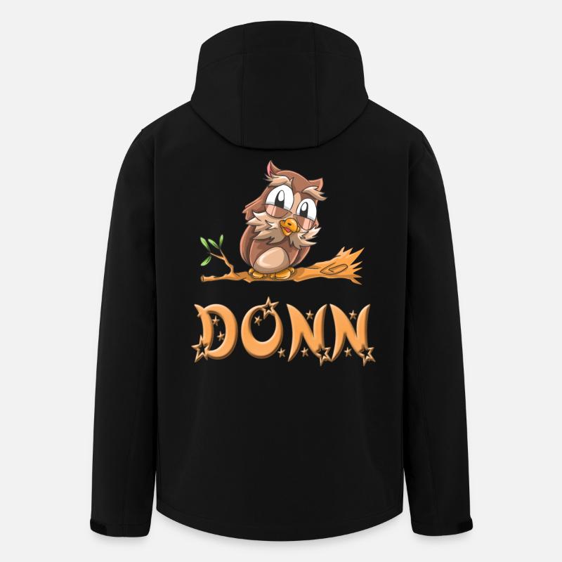 Eule Donn - Recycelte Männer Softshell-Jacke von Stanley/Stella - Schwarz