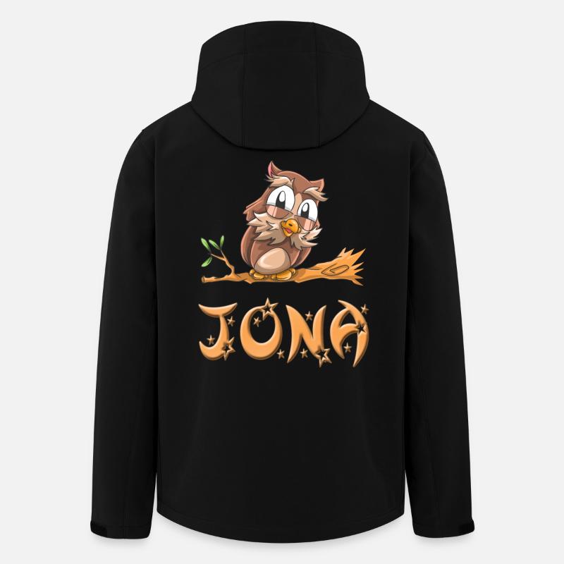 Owl Jonah - Men’s Recycled Softshell Jacket by Stanley/Stella - black