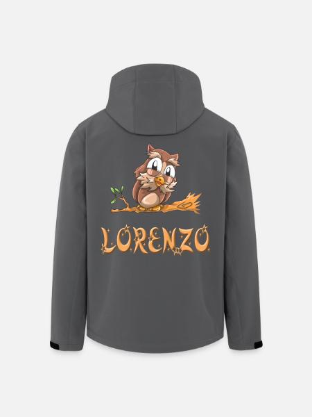 Owl Lorenzo - Men’s Recycled Softshell Jacket by Stanley/Stella - black