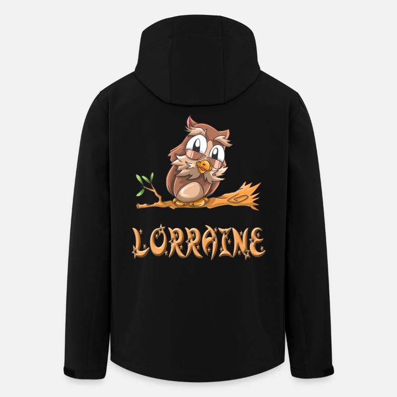 Eule Lorraine - Recycelte Männer Softshell-Jacke von Stanley/Stella - Schwarz