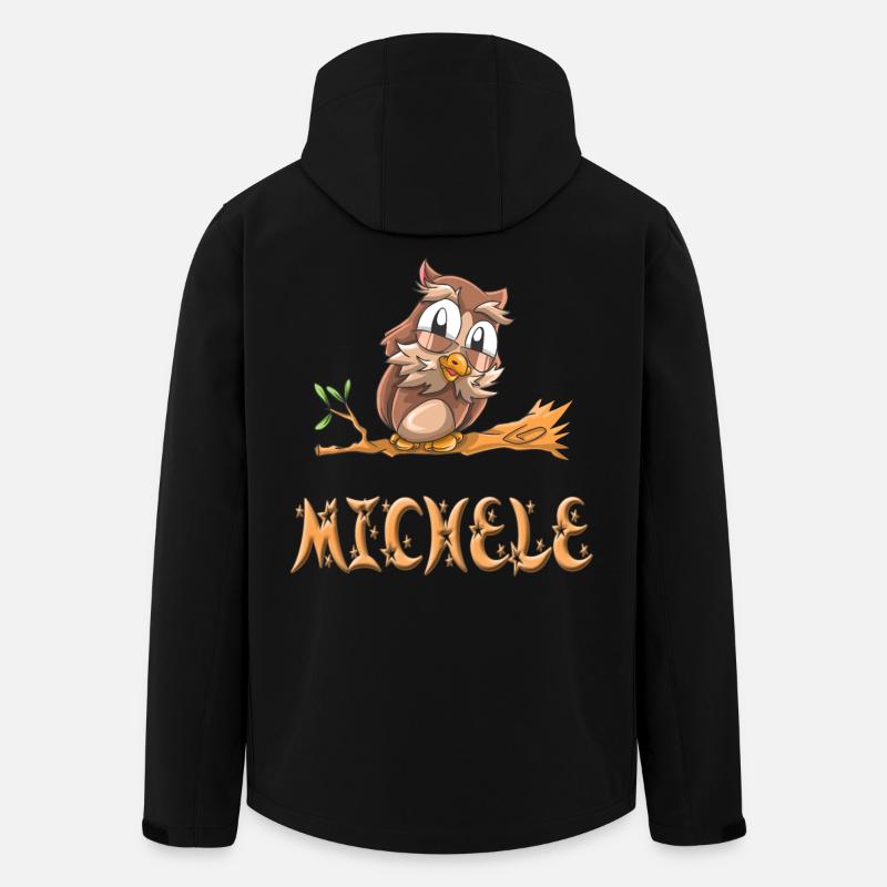 Eule Michele - Recycelte Männer Softshell-Jacke von Stanley/Stella - Schwarz