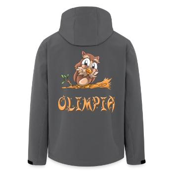 Owl Olimpia - Veste softshell homme en polyester recyclé Stanley/Stella - noir - Dos - AI Model Male 185 light (185cm)