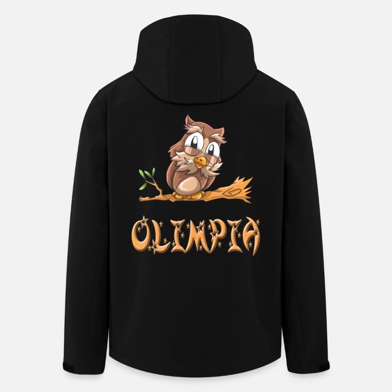 Eule Olimpia - Recycelte Männer Softshell-Jacke von Stanley/Stella - Schwarz