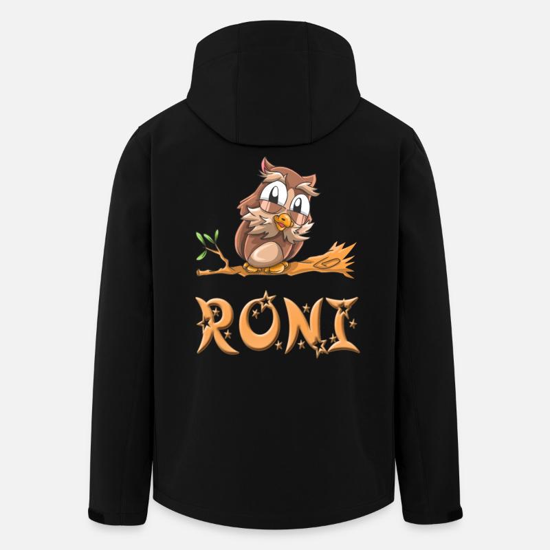 Owl Roni - Men’s Recycled Softshell Jacket by Stanley/Stella - black