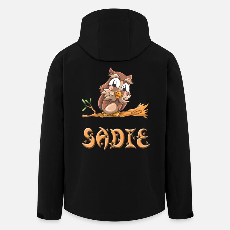 Eule Sadie - Recycelte Männer Softshell-Jacke von Stanley/Stella - Schwarz