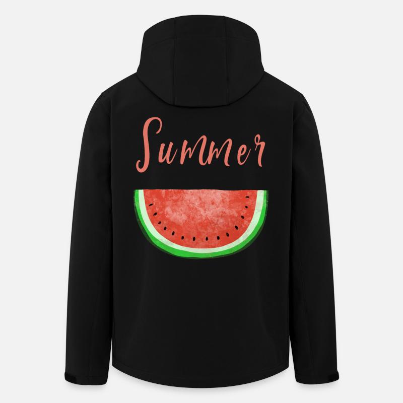 Summer Time Wassermelone - Melone - Sommer - Recycelte Männer Softshell-Jacke von Stanley/Stella - Schwarz