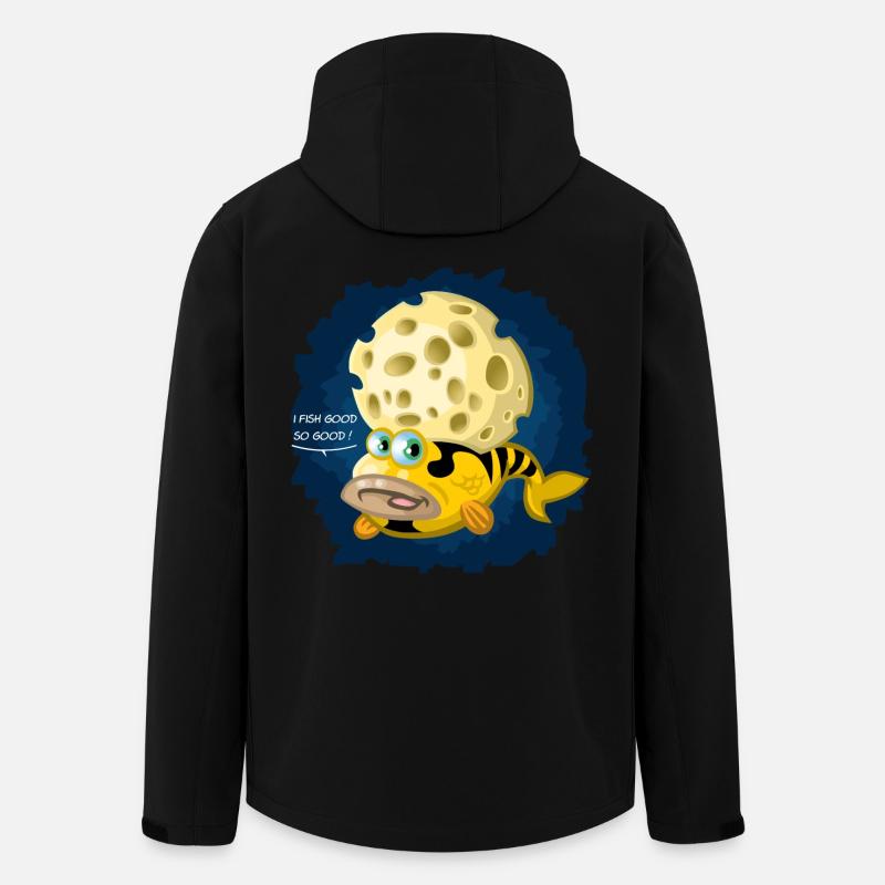 Funky fish - Men’s Recycled Softshell Jacket by Stanley/Stella - black