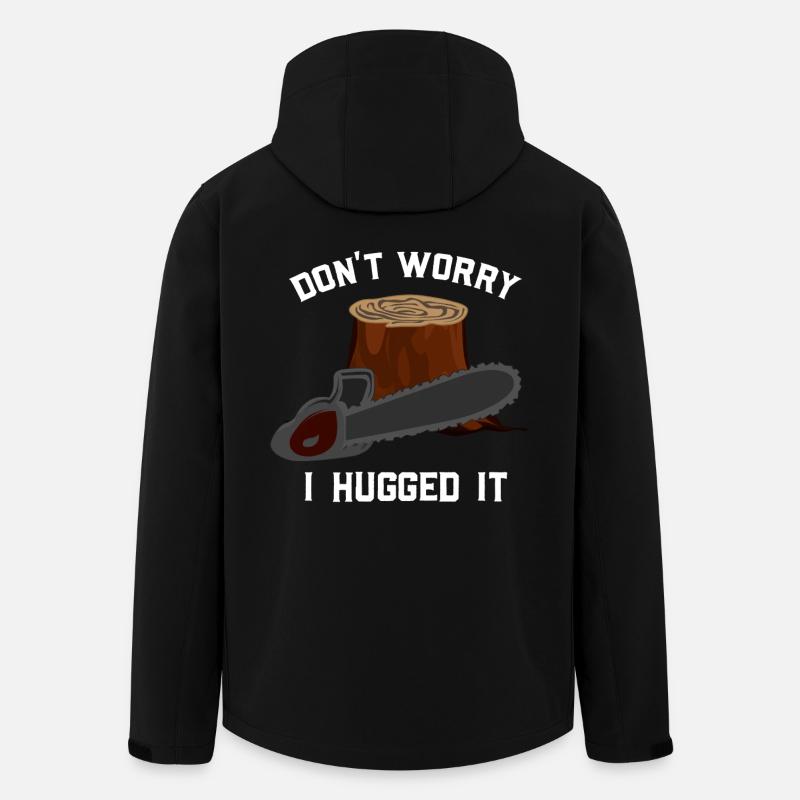 Holzbearbeitung Holz Geschenk - Recycelte Männer Softshell-Jacke von Stanley/Stella - Schwarz