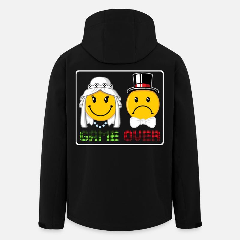 Game over - Stanley/Stella herre softshelljakke i genanvendt polyester - sort