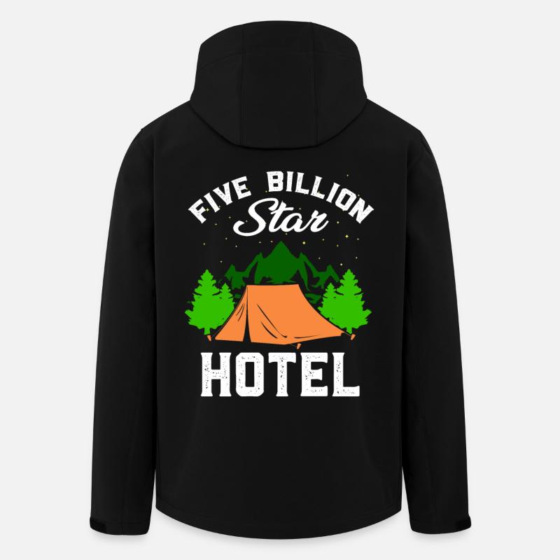 Camping Campen Zelten Geschenk - Recycelte Männer Softshell-Jacke von Stanley/Stella - Schwarz