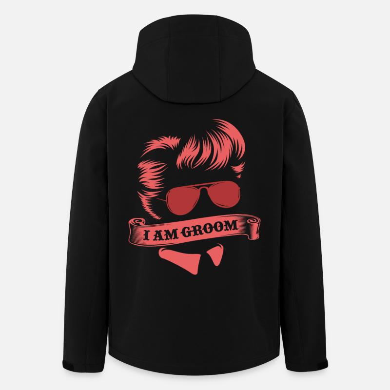 Junggesellenabschied - Recycelte Männer Softshell-Jacke von Stanley/Stella - Schwarz