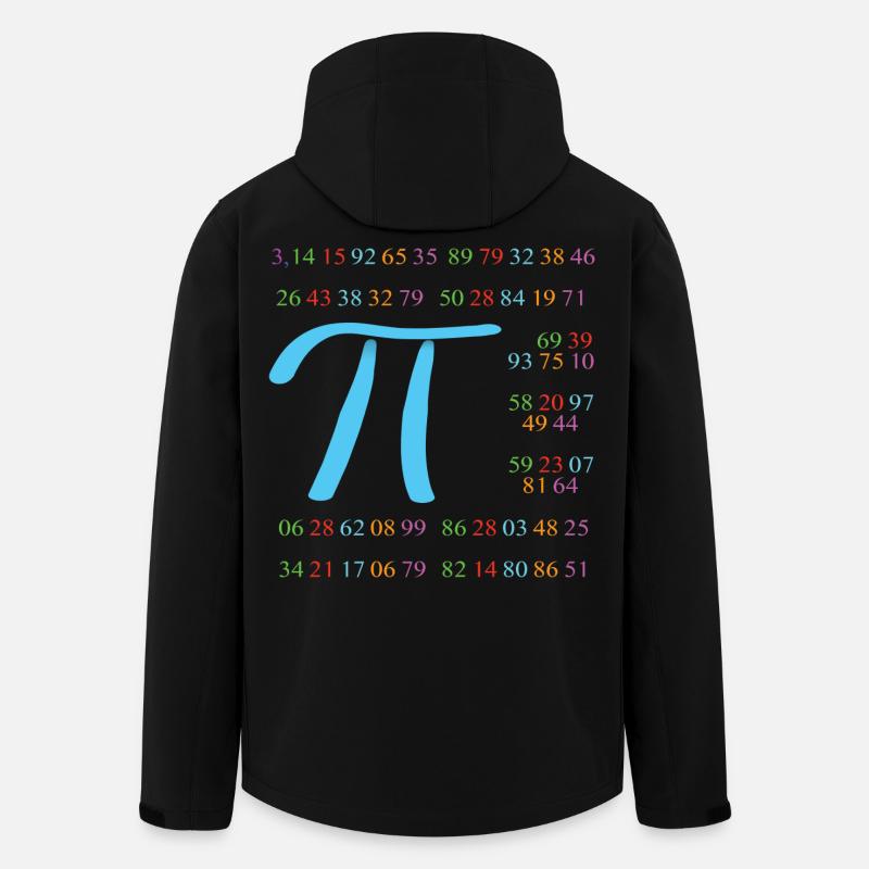 Pi mit 110 Nachkommastellen - Recycelte Männer Softshell-Jacke von Stanley/Stella - Schwarz