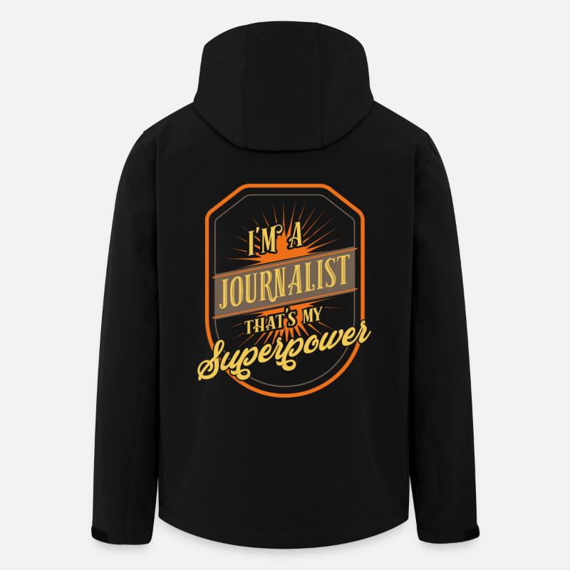 Journalist - Recycelte Männer Softshell-Jacke von Stanley/Stella - Schwarz