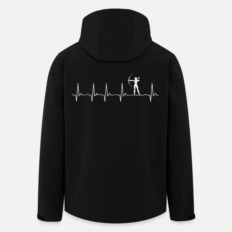 Bogenschießen - Schießsport - Recycelte Männer Softshell-Jacke von Stanley/Stella - Schwarz