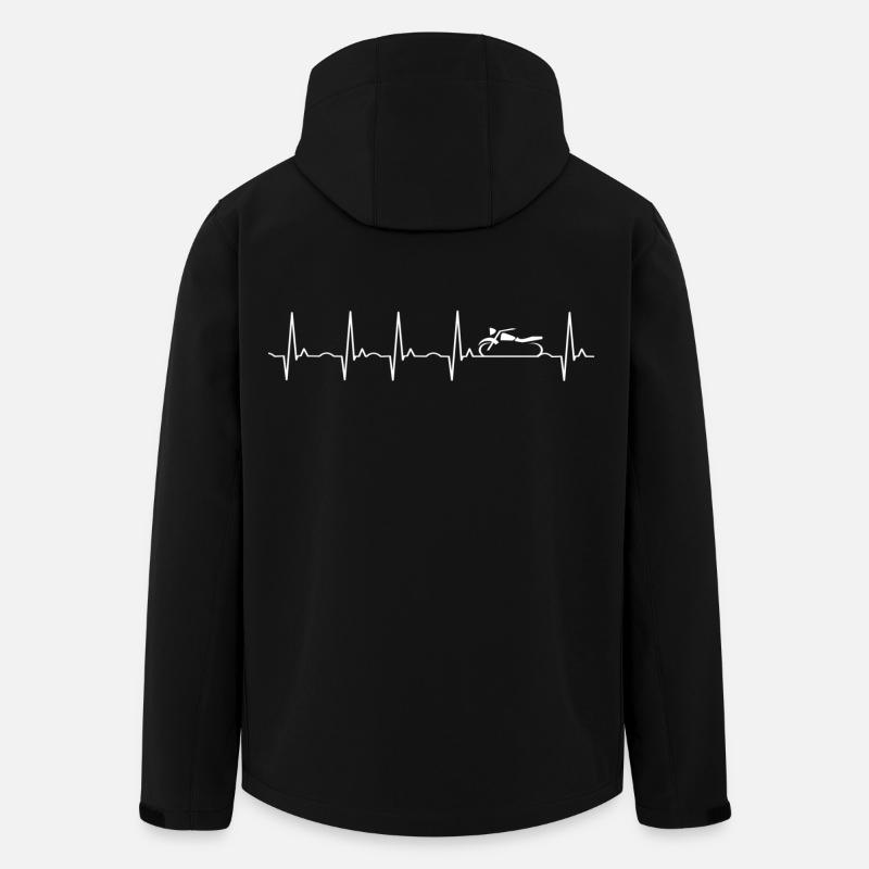 Moto - Veste softshell homme en polyester recyclé Stanley/Stella - noir