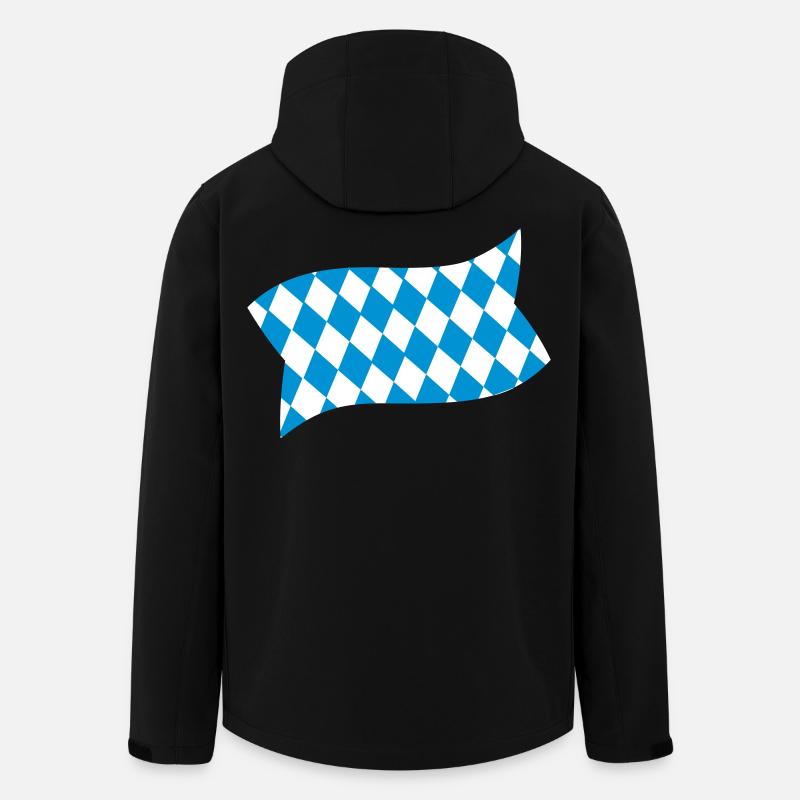 Bayern - Recycelte Männer Softshell-Jacke von Stanley/Stella - Schwarz