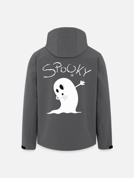 Spooky Dab Dance Ghost I Halloween - Men’s Recycled Softshell Jacket by Stanley/Stella - black