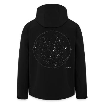stellar map - Veste softshell homme en polyester recyclé Stanley/Stella - noir - Dos - AI Model Male 185 light (185cm)