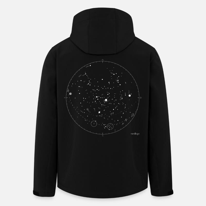 stellar map - Men’s Recycled Softshell Jacket by Stanley/Stella - black