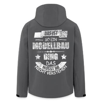 RC Modellbau massstab Modell Hobby - Recycelte Männer Softshell-Jacke von Stanley/Stella - Schwarz - Hinten - AI Model Male 185 light (185cm)