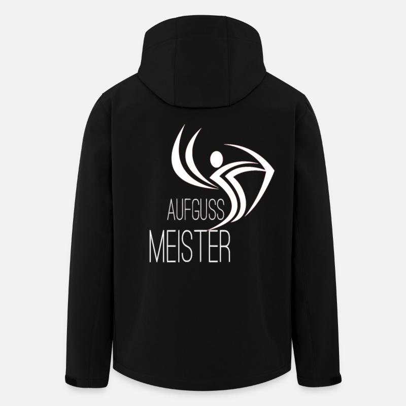 Sauna Aufguss Meister - Recycelte Männer Softshell-Jacke von Stanley/Stella - Schwarz
