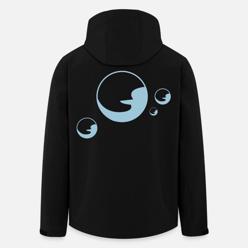 Soapbubble Seifenblasen schaum - Recycelte Männer Softshell-Jacke von Stanley/Stella - Schwarz