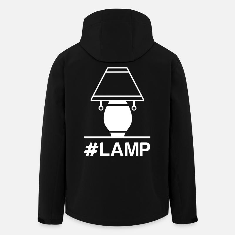 Lampe Glühbirne Lampenschirm Leuchte - Recycelte Männer Softshell-Jacke von Stanley/Stella - Schwarz