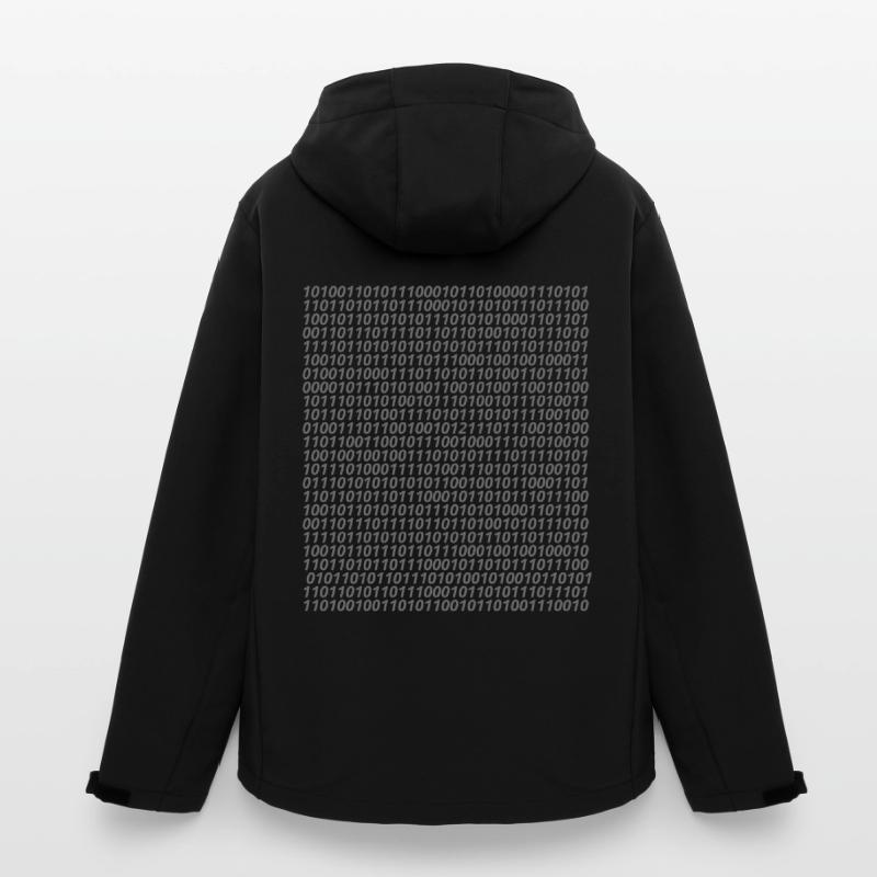 Binary code logo Men’s Recycled Softshell Jacket Discoverer by Stanley/Stella