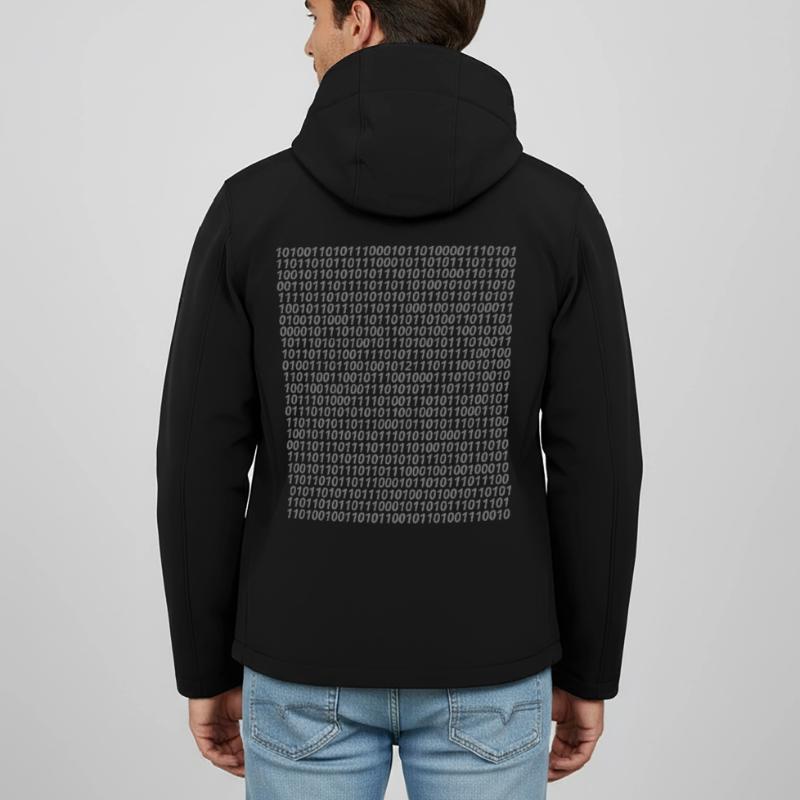 Binary code logo Men’s Recycled Softshell Jacket Discoverer by Stanley/Stella